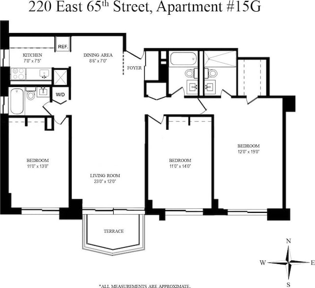 220 E 65th St Unit 15G, New York City, NY 10065 - floor plan / room layout