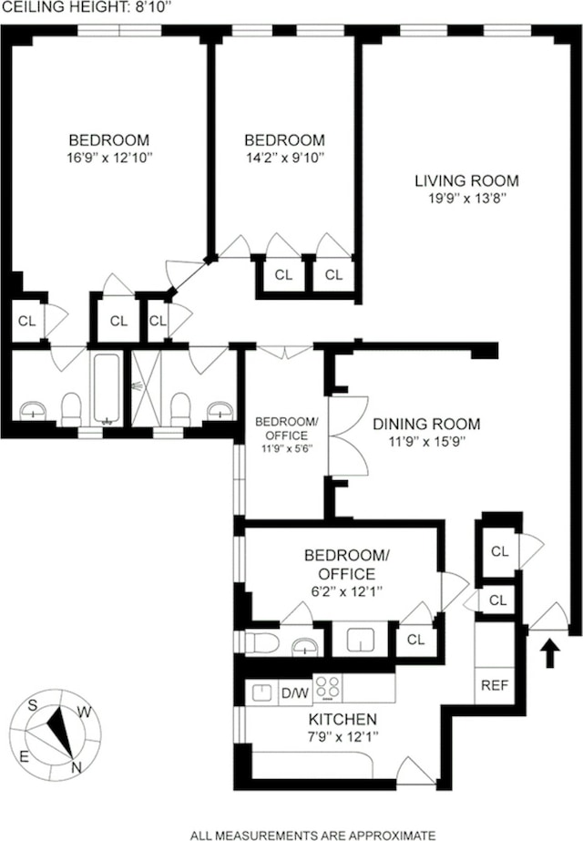 51 E 90th St Unit 5B, New York City, NY 10128 - home floor plan