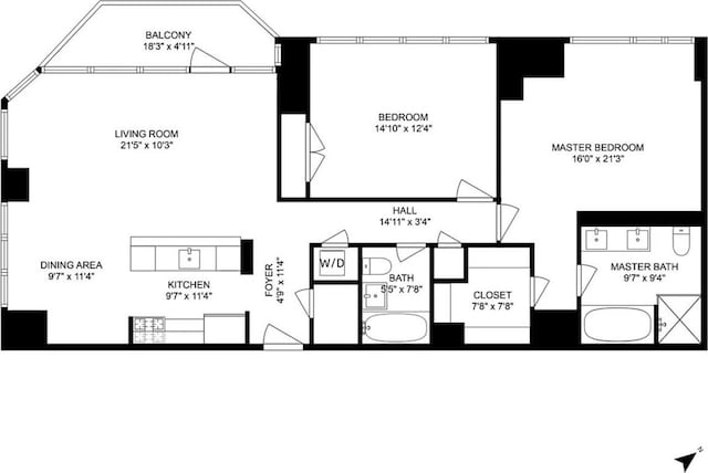 10 W End Ave Unit 20-C, New York City, NY 10023 - view of floor plan / room layout