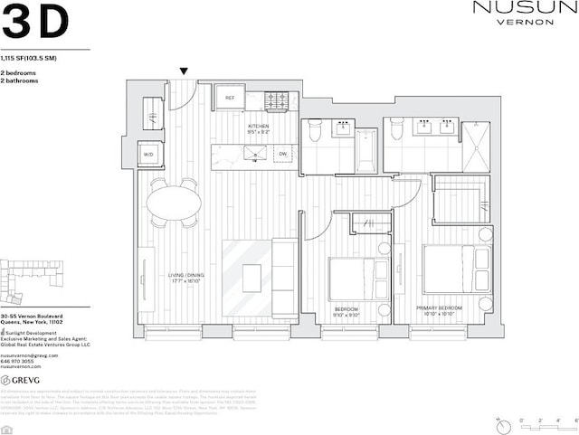 30-55 Vernon Blvd Unit 3D, New York City, NY 11102 - room layout