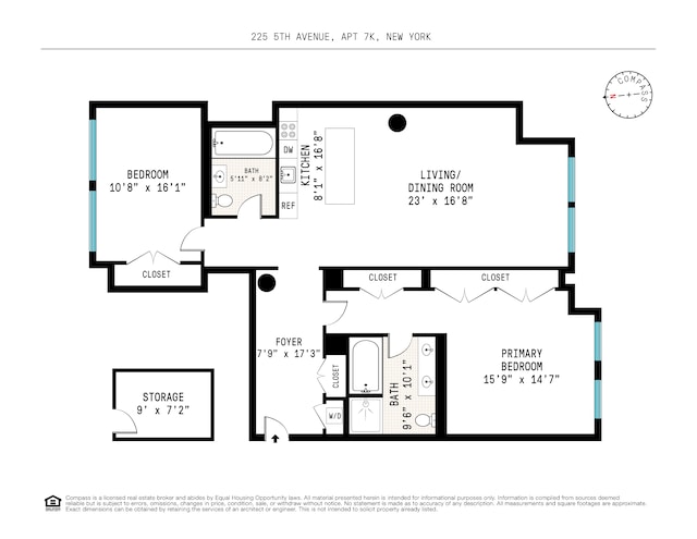 225 5th Ave Unit 7K, New York City, NY 10010 - room layout