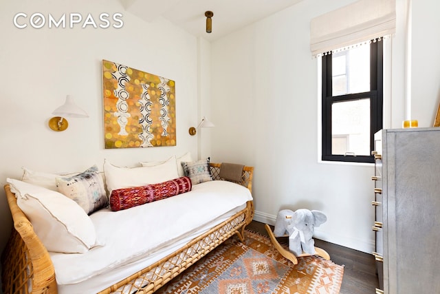 975 Park Ave Unit 14D, New York City, NY 10028 - bedroom with baseboards and wood finished floors