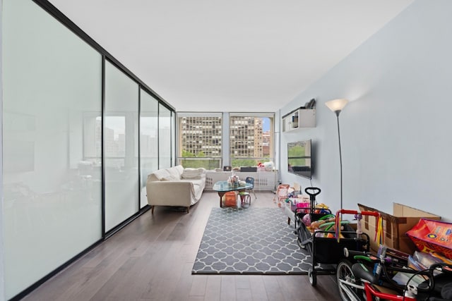 330 E 33rd St Unit 7B, New York City, NY 10016 - living area with hardwood / wood-style floors