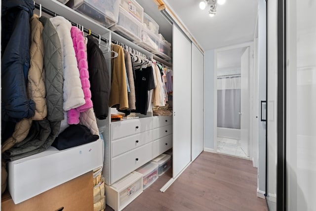 330 E 33rd St Unit 7B, New York City, NY 10016 - spacious closet with wood finished floors