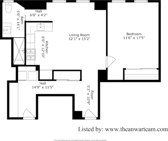 176 W 87th St Unit 1H, New York City, NY 10024 - home floor plan