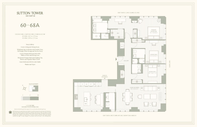 430 E 58th St Unit 65A, New York City, NY 10022 - home floor plan