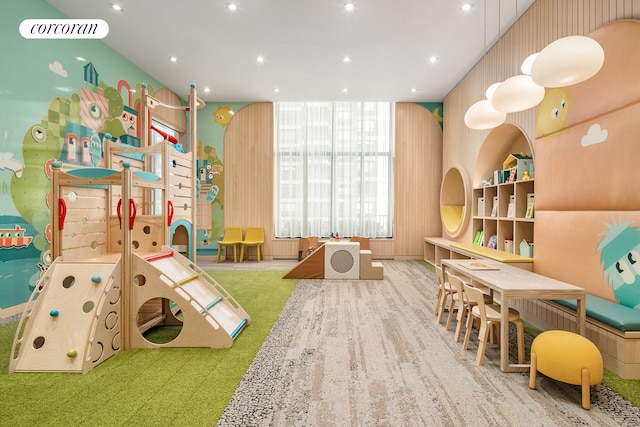 430 E 58th St Unit 65A, New York City, NY 10022 - playroom with recessed lighting
