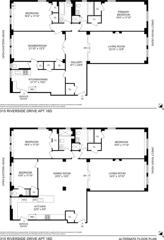 315 Riverside Dr Unit 16D, New York City, NY 10025 - view of home floor plan