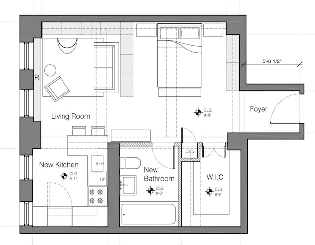 200 W 108th St Unit 2-E, New York City, NY 10025 - room layout