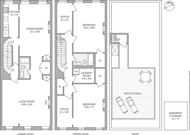 294 Hicks St Unit 2, New York City, NY 11201 - view of floor plan / room layout