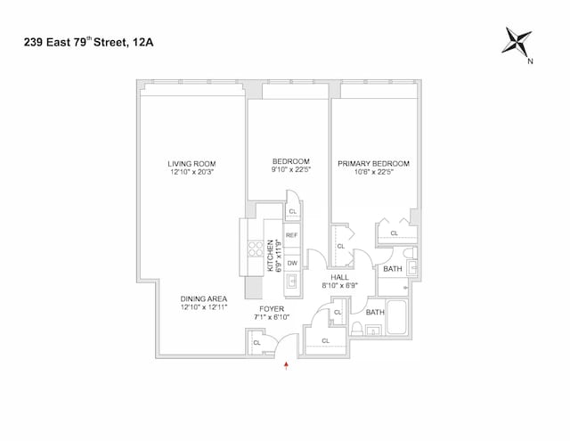 239 E 79th St Unit 12A, New York City, NY 10075 - property floor plan