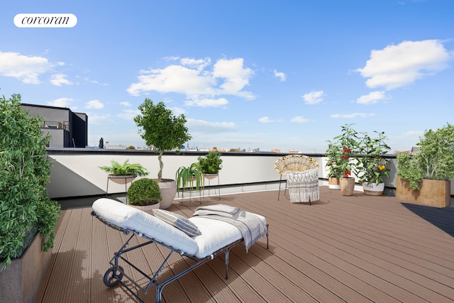 184 Hawthorne St Unit 3A, New York City, NY 11225 - view of wooden deck