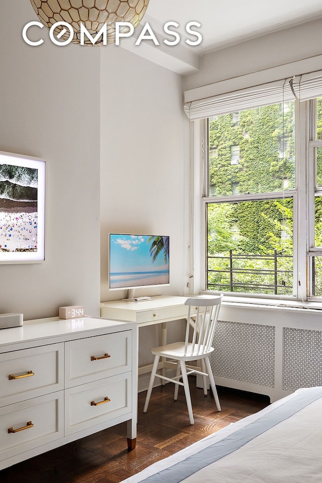 201 W 89th St Unit 2F, New York City, NY 10024 - office featuring dark wood-style flooring
