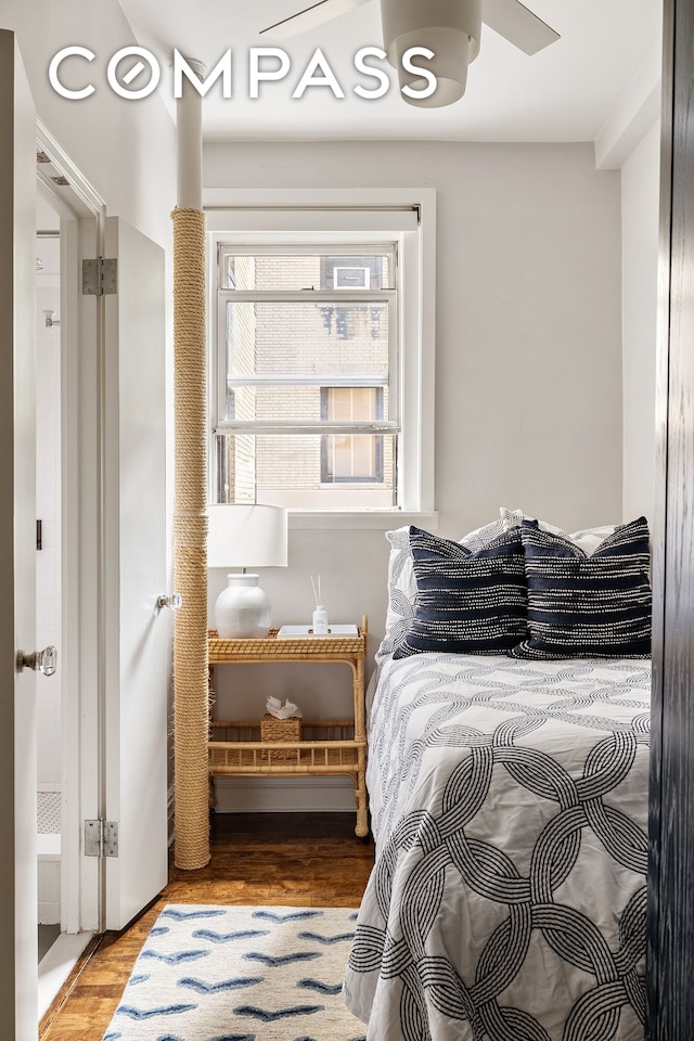 201 W 89th St Unit 2F, New York City, NY 10024 - bedroom with wood finished floors