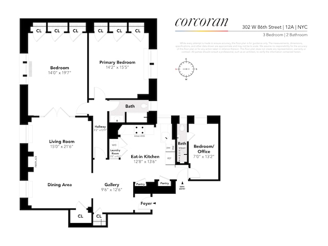 302 W 86th St Unit 12A, New York City, NY 10024