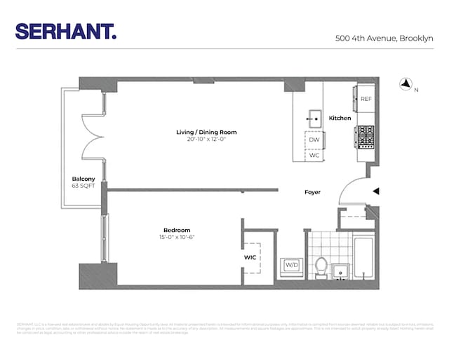 500 4th Ave Unit 6D, New York City, NY 11215
