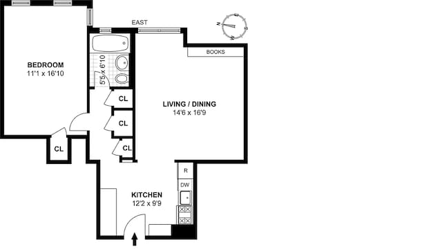 601 E 19th St Unit 6C, New York City, NY 11226 - property floor plan
