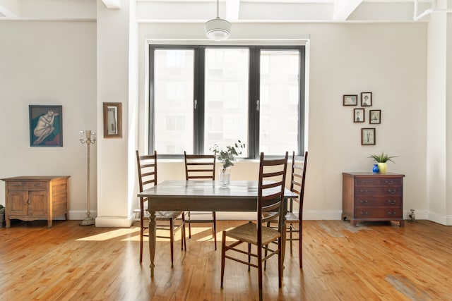 109 W 26th St Unit 8B, New York City, NY 10001 - dining room featuring light wood finished floors and baseboards