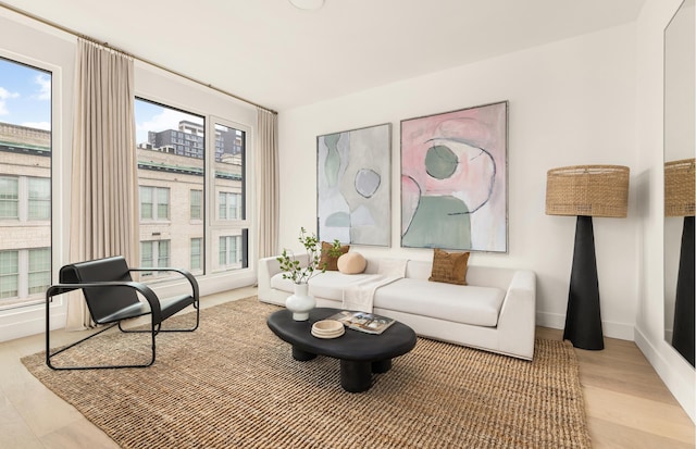 684 Dean St Unit 2, New York City, NY 11238 - living area featuring wood finished floors and baseboards