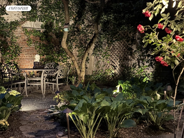 252 W 21st St Garden, Unit Garden, New York City, NY 10011 - view of yard with a patio area