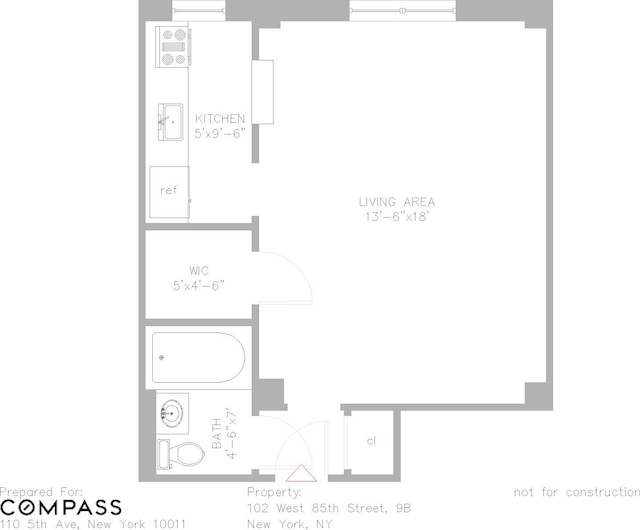 102 W 85th St Unit 9B, New York City, NY 10024 - room layout