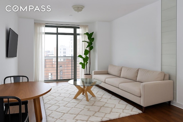 31 Monroe St Unit 9B, New York City, NY 10002 - living area featuring wood finished floors