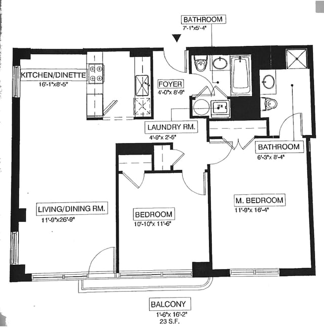 103 Quentin Rd Unit B503, New York City, NY 11223 - property floor plan