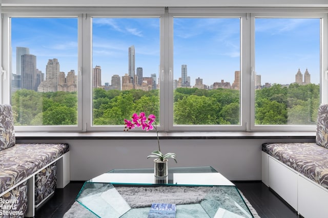 860 5th Ave Unit 11H, New York City, NY 10065 - sitting room with a skyline view