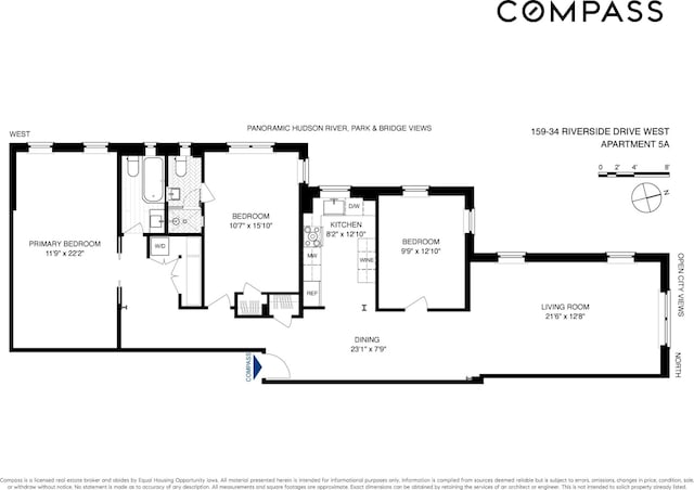 159-34 Riverside Dr W Unit 5A, New York City, NY 10032 - view of property floor plan