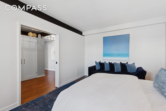 159-34 Riverside Dr W Unit 5A, New York City, NY 10032 - bedroom featuring wood finished floors and baseboards