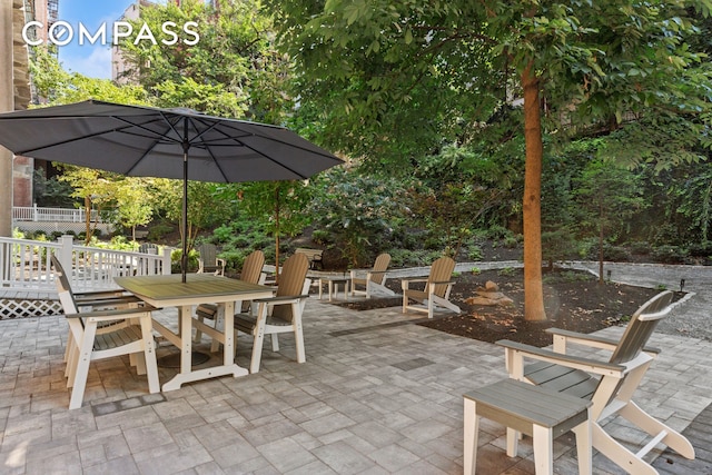 159-34 Riverside Dr W Unit 5A, New York City, NY 10032 - view of patio / terrace featuring outdoor dining area