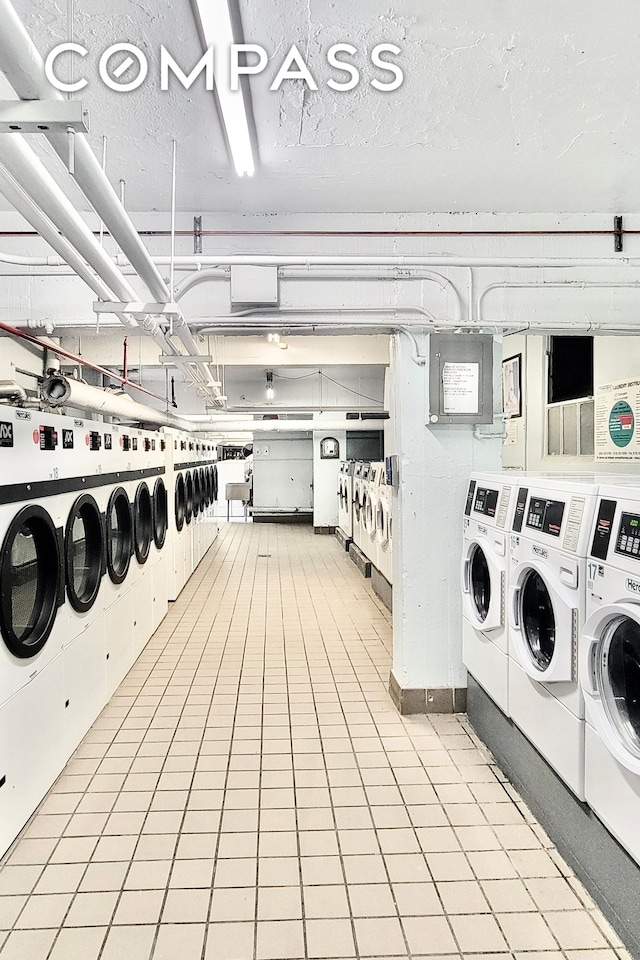 159-34 Riverside Dr W Unit 5A, New York City, NY 10032 - communal laundry room featuring washer and dryer