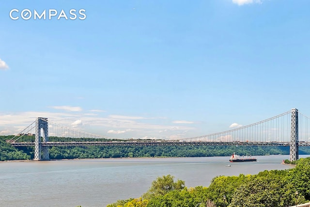 159-34 Riverside Dr W Unit 5A, New York City, NY 10032 - water view with a notable bridge