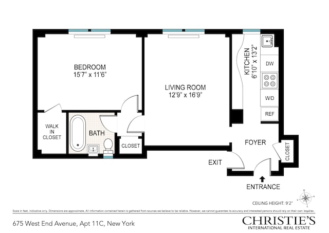 675 W End Ave Unit 11C, New York City, NY 10025 - room layout
