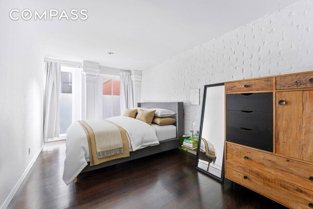 8 Thomas St Unit 2, New York City, NY 10007 - bedroom featuring dark wood-type flooring and baseboards