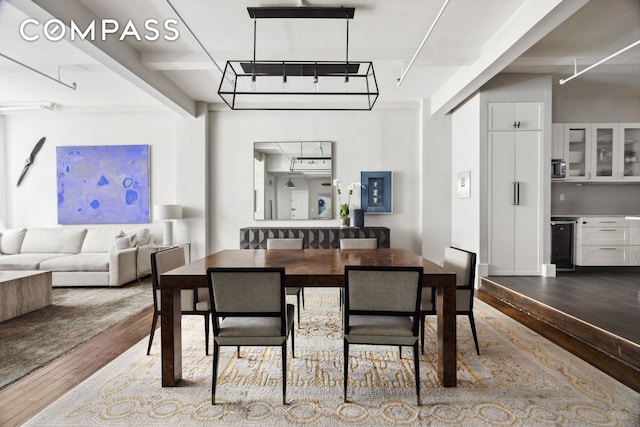 129 W 22nd St Unit 5A, New York City, NY 10011 - dining room featuring hardwood / wood-style floors