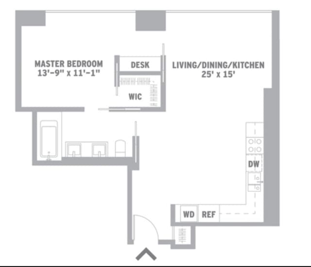 123 3rd Ave Unit 9C, New York City, NY 10003 - home floor plan