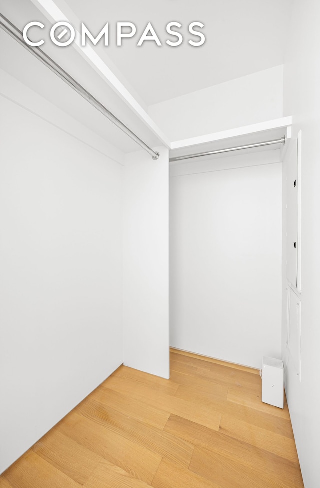 123 3rd Ave Unit 9C, New York City, NY 10003 - spacious closet featuring light wood finished floors and electric panel