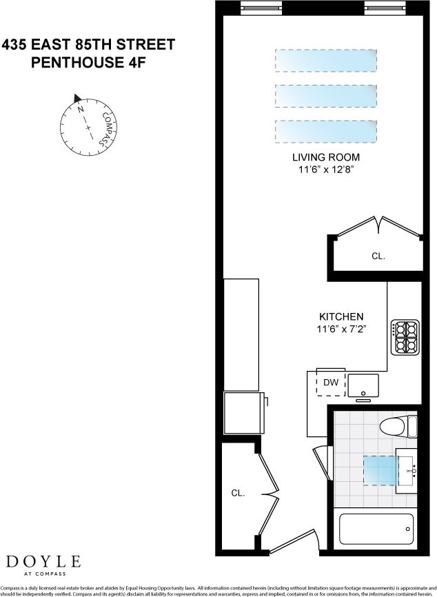 435 E 85th St Unit 4F, New York City, NY 10028 - home floor plan