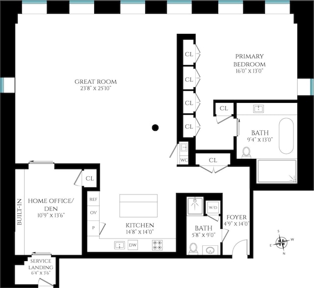 30 E 21st St Unit 3B, New York City, NY 10010 - home floor plan