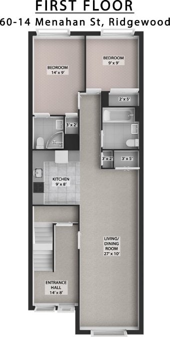 60-14 Menahan St, New York City, NY 11385 - view of room layout