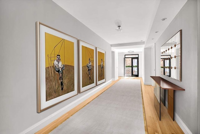 124 Hudson St Unit 6D, New York City, NY 10013 - hallway with light wood finished floors and baseboards