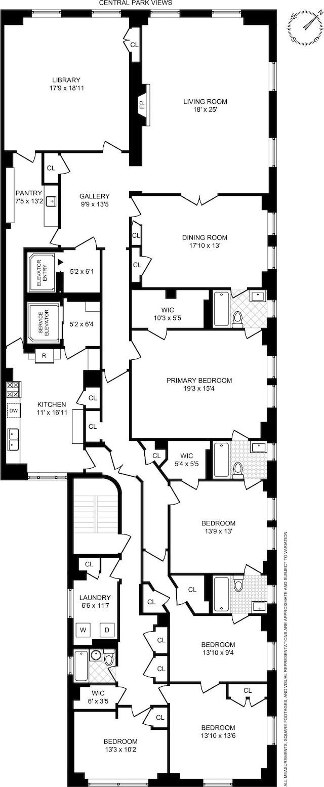 956 5th Ave Unit 11Thfloor, New York City, NY 10075 - view of home floor plan