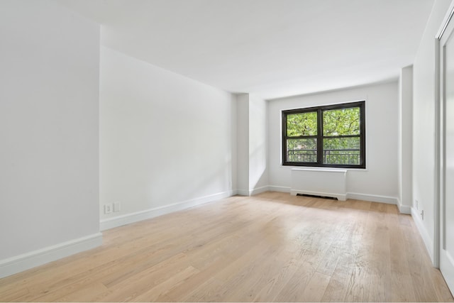 142 W End Ave Unit 2U, New York City, NY 10023 - unfurnished room featuring light wood-style floors and baseboards
