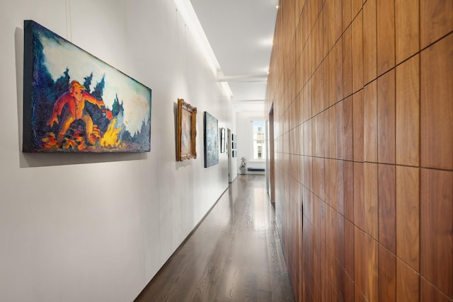 43 W 13th St Unit 7R, New York City, NY 10011 - hallway with dark wood finished floors