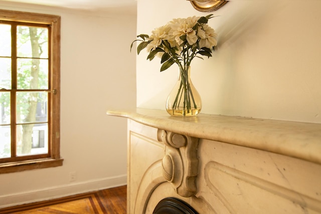69 Orange St Unit 1, New York City, NY 11201 - detailed view of wood finished floors and baseboards