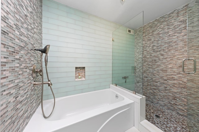 137 E 36th St Unit 5B, New York City, NY 10016 - full bath with a shower stall and a bath
