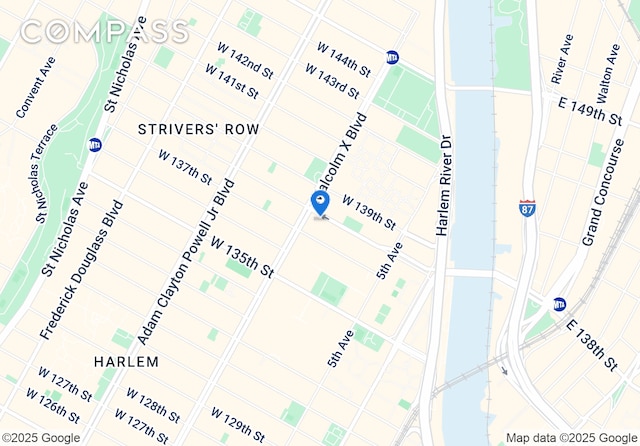 66 W 138th St Unit 1A, New York City, NY 10037 - map of property with streets / nearby areas