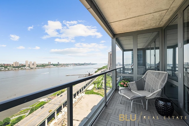 60 Riverside Blvd Unit 2403, New York City, NY 10069 - balcony with a water view and a city view