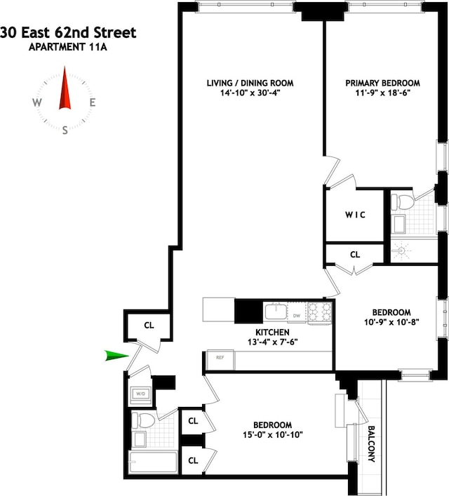 30 E 62nd St Unit 11A, New York City, NY 10065 - property floor plan